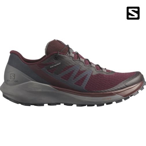 Sapatilhas Trail Running Salomon Sense Ride 4 Feminino Bordeaux Cinzentas Escuro | PT D74923